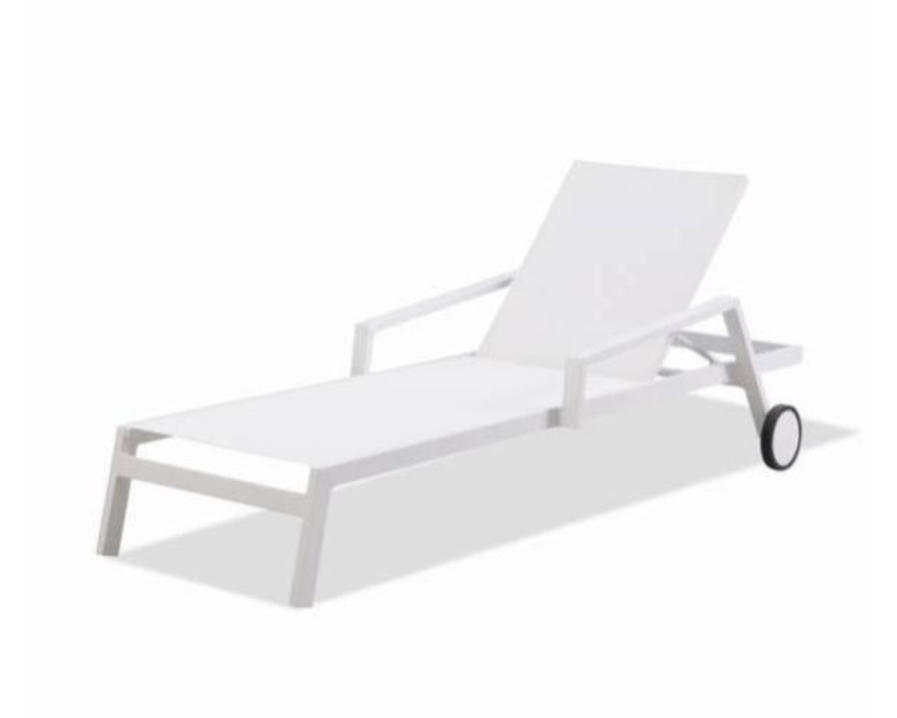 Bain de soleil multi-positions IBIZA en aluminium Blanc DCB Garden