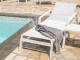 Bain de soleil multi-positions IBIZA en aluminium Blanc DCB Garden - Autre vue