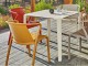 Fauteuil de jardin empilable FADO en polypropylene Moutarde DCB Garden - Autre vue