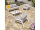 Salon bas de jardin IBIZA 5 places aluminium blanc DCB Garden - Autre vue