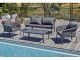 Salon bas de jardin CAMARGUE 4 places en corde tissee et aluminium gris DCG Garden - Autre vue