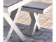 Table de jardin ANNECY 175x100 aluminium blanc, plateau et bancs DCB Garden - Autre vue