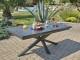 Table de jardin CAICOS 180/240X90 cm aluminium rallonge automatique DCB Garden - Autre vue