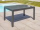 Table de jardin TOLEDE 135/270x90cm aluminium plateau verre + rallonge DCB Garden