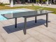 Table de jardin TOLEDE 135/270x90cm aluminium plateau verre + rallonge DCB Garden - Autre vue