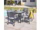 Table de jardin TOLEDE 135/270x90cm aluminium plateau verre + rallonge DCB Garden - Autre vue