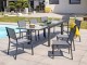 Table de jardin TOLEDE 200/300x100cm aluminium plateau verre + rallonge DCB Garden - Autre vue
