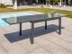 Table de jardin TOLEDE 200/300x100cm aluminium plateau verre + rallonge DCB Garden - Autre vue