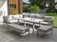 Salon de jardin ANTALYA 9 places en aluminium gris DCB Garden - Autre vue