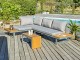 Salon de jardin modulable TOKYO 4 places en bois d'acacia et aluminium kaki DCB Garden - Autre vue