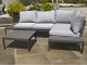 Salon d'angle de jardin bas ANKARA 4 places en aluminium noir DCB Garden - Autre vue