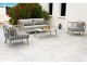 Salon bas de jardin NAPOLI 5 places en aluminium gris DCB Garden - Autre vue