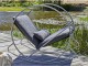 Rocking chair de jardin CAPRERA en textilene et inox gris DCB Garden - Autre vue