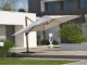 Parasol deporte SEVILLA 4x3m aluminium bois et polyester DCB Garden - Autre vue