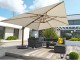 Parasol deporte SEVILLA 4x3m aluminium bois et polyester DCB Garden - Autre vue