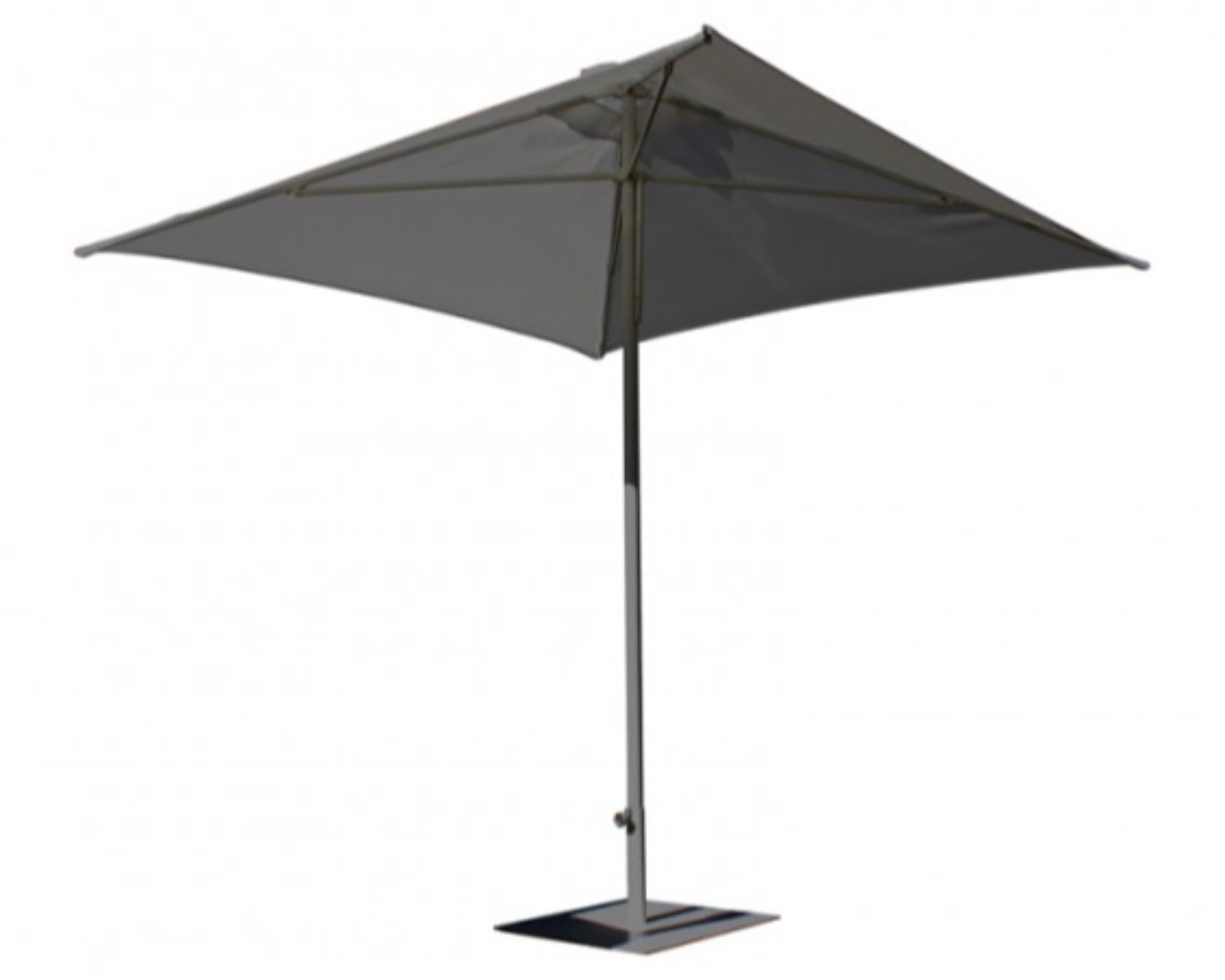 Parasol ouverture push-up EOLO 250x250cm aluminium toile Grise DCB Garden