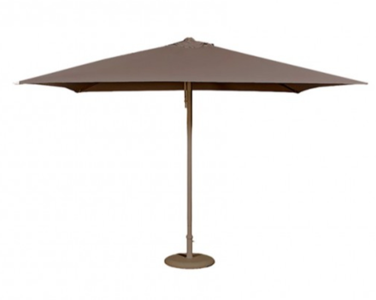 Parasol ouverture push-up EOLO 250x250cm aluminium laque toile Taupe DCB Garden