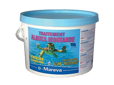 Traitement algicide STOP Algues Moutarde Mareva piscine infectee poudre 3 kg