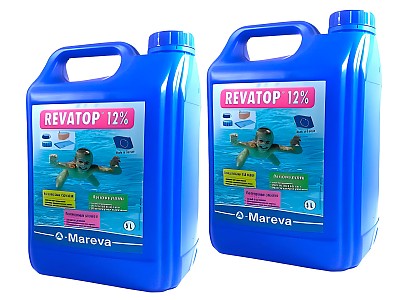 Traitement rattrapage eau verte REVATOP 12% 2 x 5 L Mareva