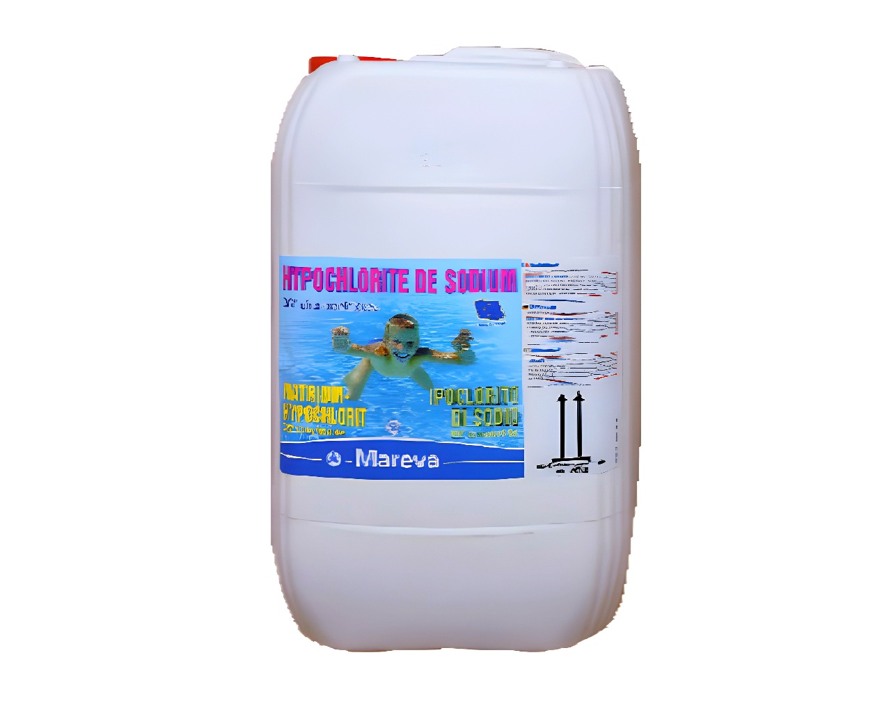 Hypochlorite de Sodium Chlore Liquide MAREVA 25kg avec anti-tartre