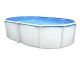 Piscine hors-sol acier Toi IBIZA ovale 550X366X132cm filtre a sable