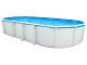 Piscine hors-sol acier Toi IBIZA ovale 730X366X132cm filtre a sable