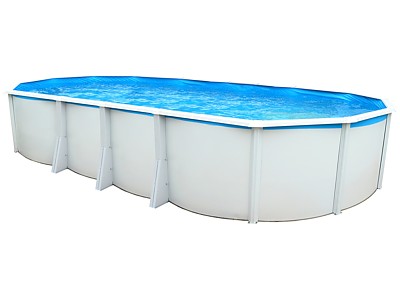 Piscine hors-sol acier Toi IBIZA ovale 730X366X132cm filtre a sable