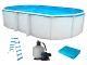 Piscine hors-sol acier Toi IBIZA Prestige ovale 640X366X132cm filtre a sable