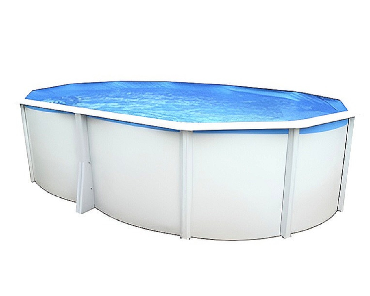 Piscine hors-sol acier Toi IBIZA COMPACT ovale 550X366X132cm filtre a sable 3,6m³/h