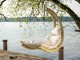 Fauteuil relax suspendu Swing CHAIR Amazonas creme en bois - Autre vue