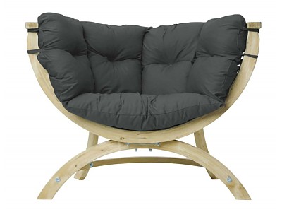 Fauteuil de jardin SIENA UNO Amazonas anthracite en bois