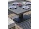 Ensemble repas de jardin IBIZA 7 places en aluminium gris anthracite et plateau ceramique - Autre vue