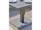 Ensemble repas de jardin IBIZA 7 places en aluminium gris anthracite et plateau ceramique - Autre vue