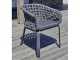 Fauteuil de jardin CAMARGUE en corde tissee et aluminium gris anthracite DCB Garden - Autre vue