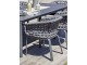 Fauteuil de jardin CAMARGUE en corde tissee et aluminium gris anthracite DCB Garden - Autre vue