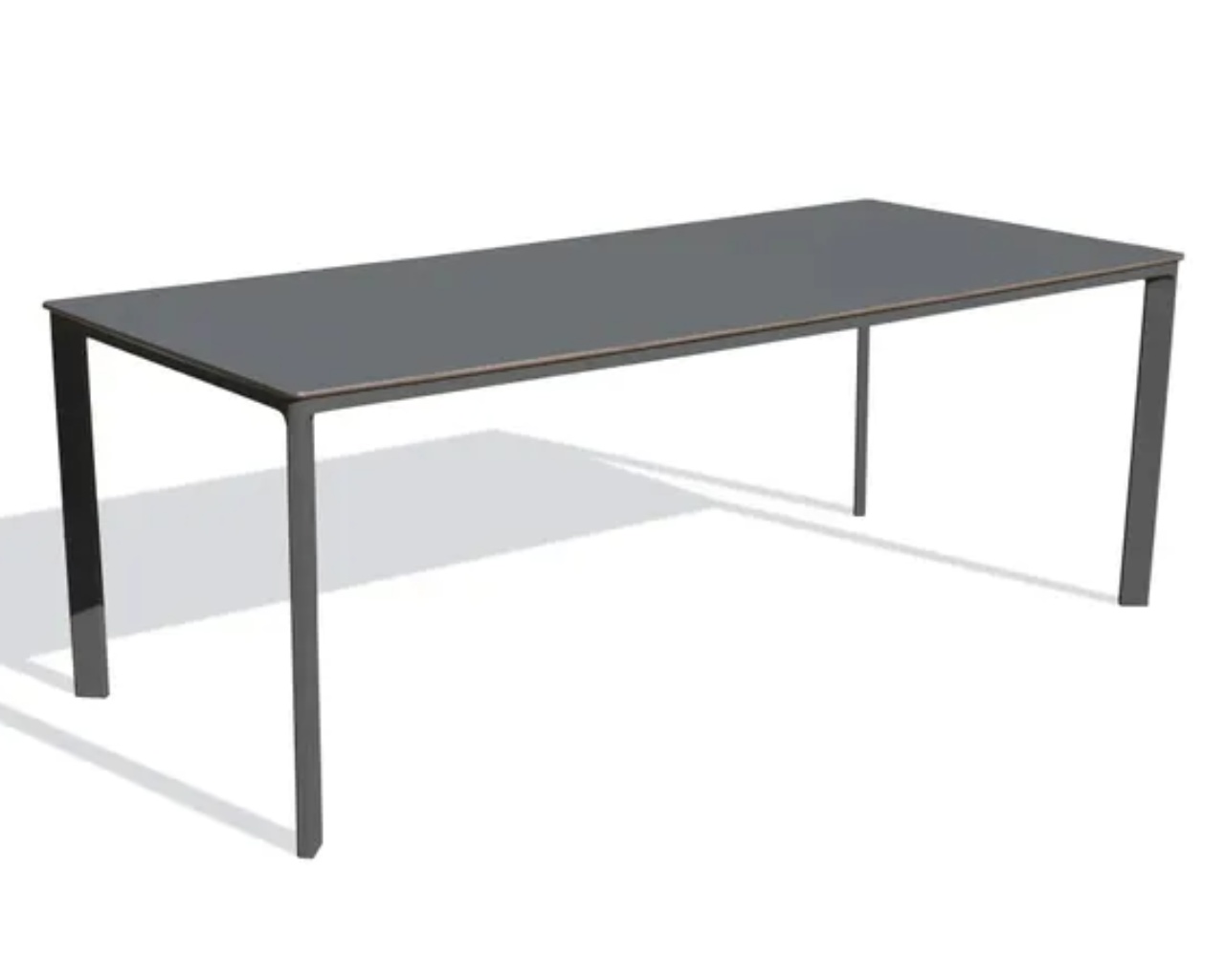 Table de jardin MEET 200x90 cm aluminium gris anthracite DCB Garden