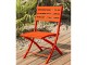 Chaise de jardin pliante MARIUS Orange en aluminium DCB Garden - Autre vue