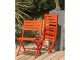 Chaise de jardin pliante MARIUS Orange en aluminium DCB Garden - Autre vue