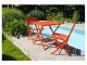 Chaise de jardin pliante MARIUS Orange en aluminium DCB Garden - Autre vue