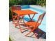 Chaise de jardin pliante MARIUS Orange en aluminium DCB Garden - Autre vue