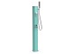 Douche solaire aluminium Formidra JOLLY GO 20L avec mitigeur coloris vert opaline