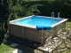 Kit piscine beton NATURALIS Haute carree 3,24 x 3,24 x 1,40m aspect bois - Autre vue