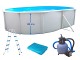 Piscine hors-sol acier Toi MAGNUM COMPACT ovale 640x366x132cm filtre 3.6mh/3