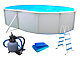 Kit piscine hors-sol acier Toi MALLORCA ovale 500x366x120cm filtre a sable