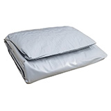 Kit piscine hors-sol acier Toi ANTHRACITE IBIZA ovale 550X366X132cm liner gris - Kit piscine complet Toi IBIZA 