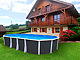 Kit piscine hors-sol acier Toi ANTHRACITE IBIZA ovale 730X366X132cm filtre a sable - Autre vue