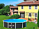 Kit piscine hors-sol acier Toi ANTHRACITE PRESTIGIO ronde Ø550x132cm liner 0.60mm - Autre vue