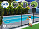 Barriere piscine demontable SECURIPOOL Noire 4m fixations 16mm