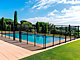 Portillon automatique SECURIPOOL 130cm Gris Anthracite fixations 16mm barriere piscine demontable - Autre vue