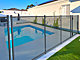 Portillon automatique SECURIPOOL 130cm Gris Anthracite fixations 16mm barriere piscine demontable - Autre vue